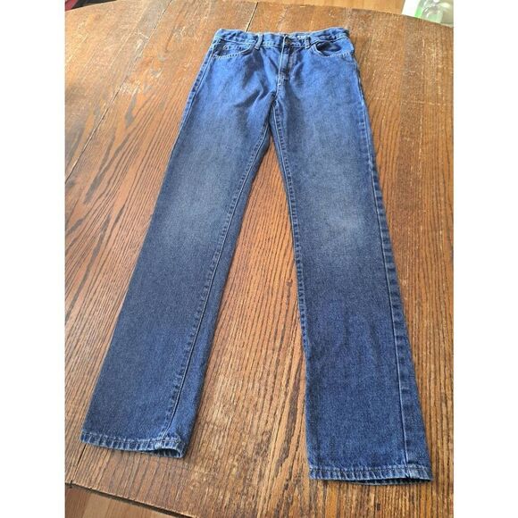 Size 14S Place Straight Leg Cotton Denim Blue Jeans with Adjustable Waist - Picture 1 of 3